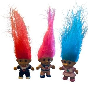 Vintage mini troll set
